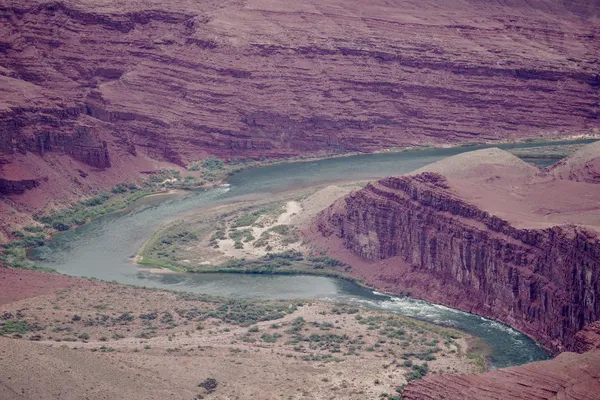 Colorado River winding through canyon