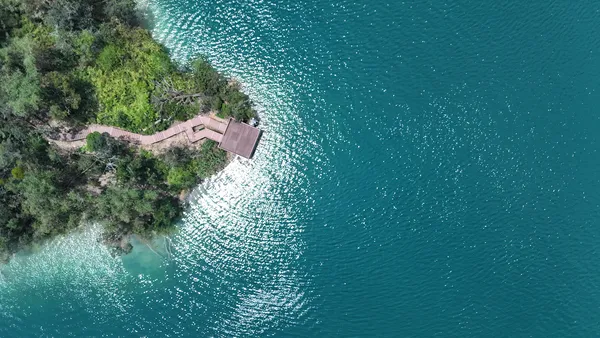 Sun Moon Lake aerial view