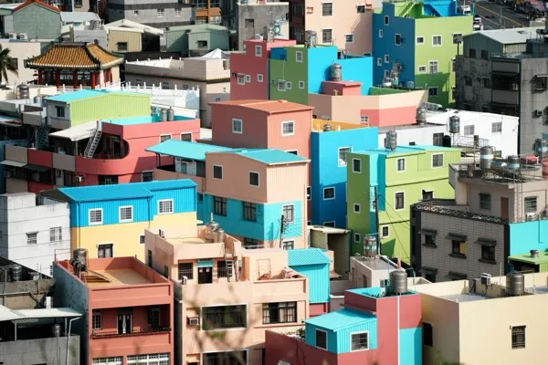 Kaohsiung colorful houses